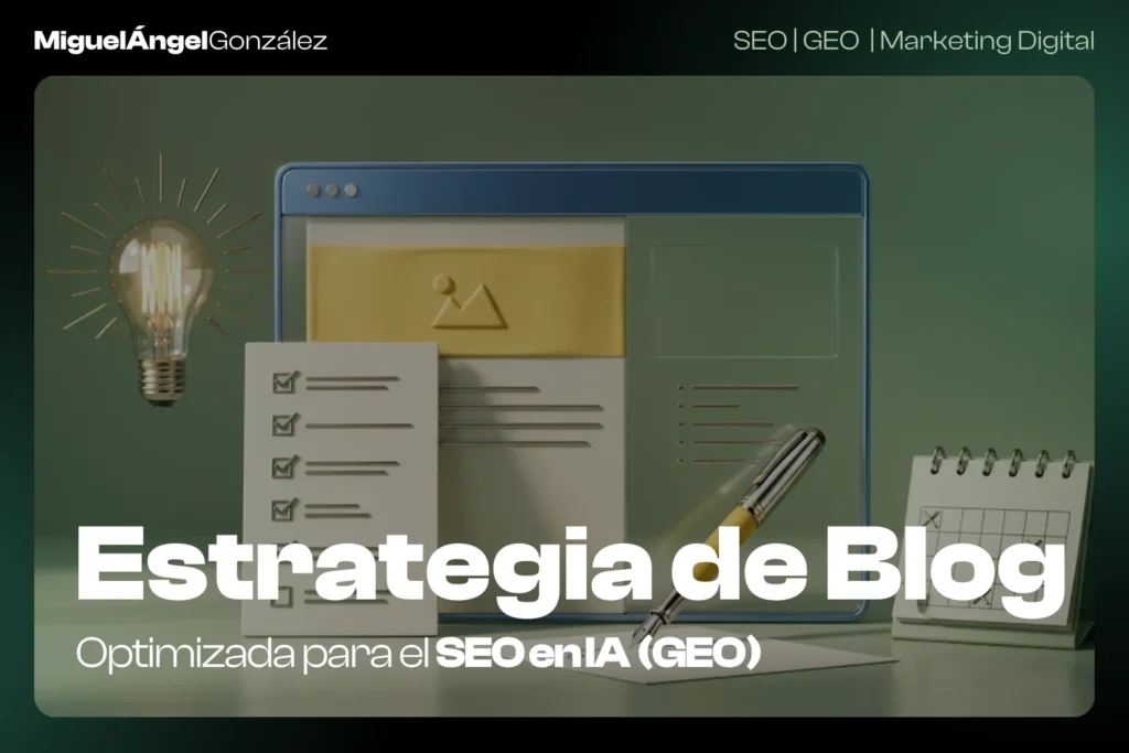 estrategia de blog para SEO en IA (GEO)