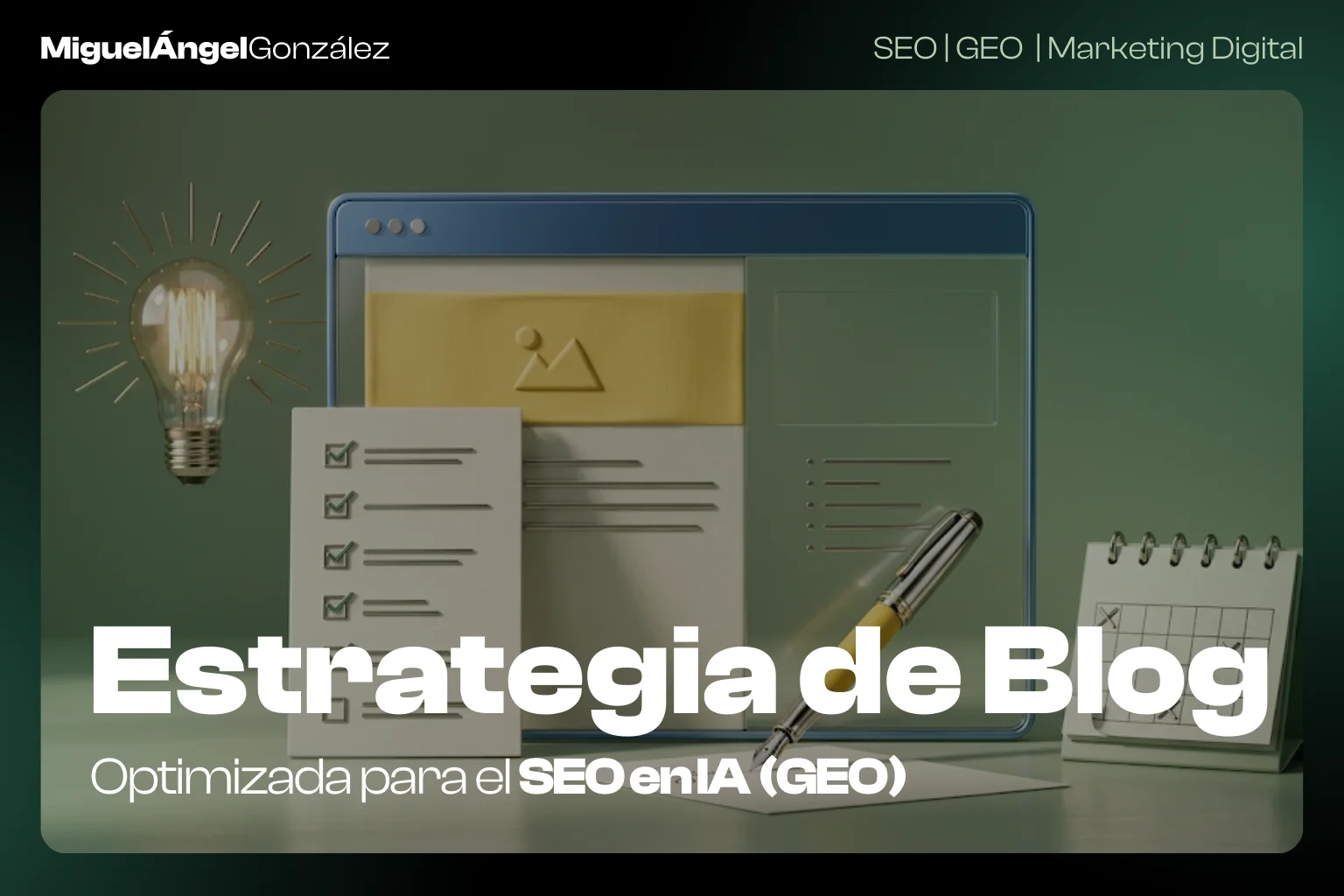 estrategia de blog para SEO en IA (GEO)