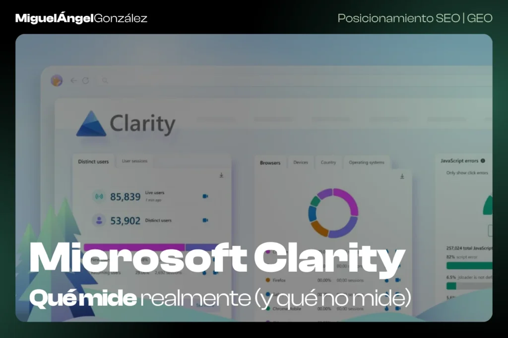 qué mide microsoft clarity para el SEO en IA