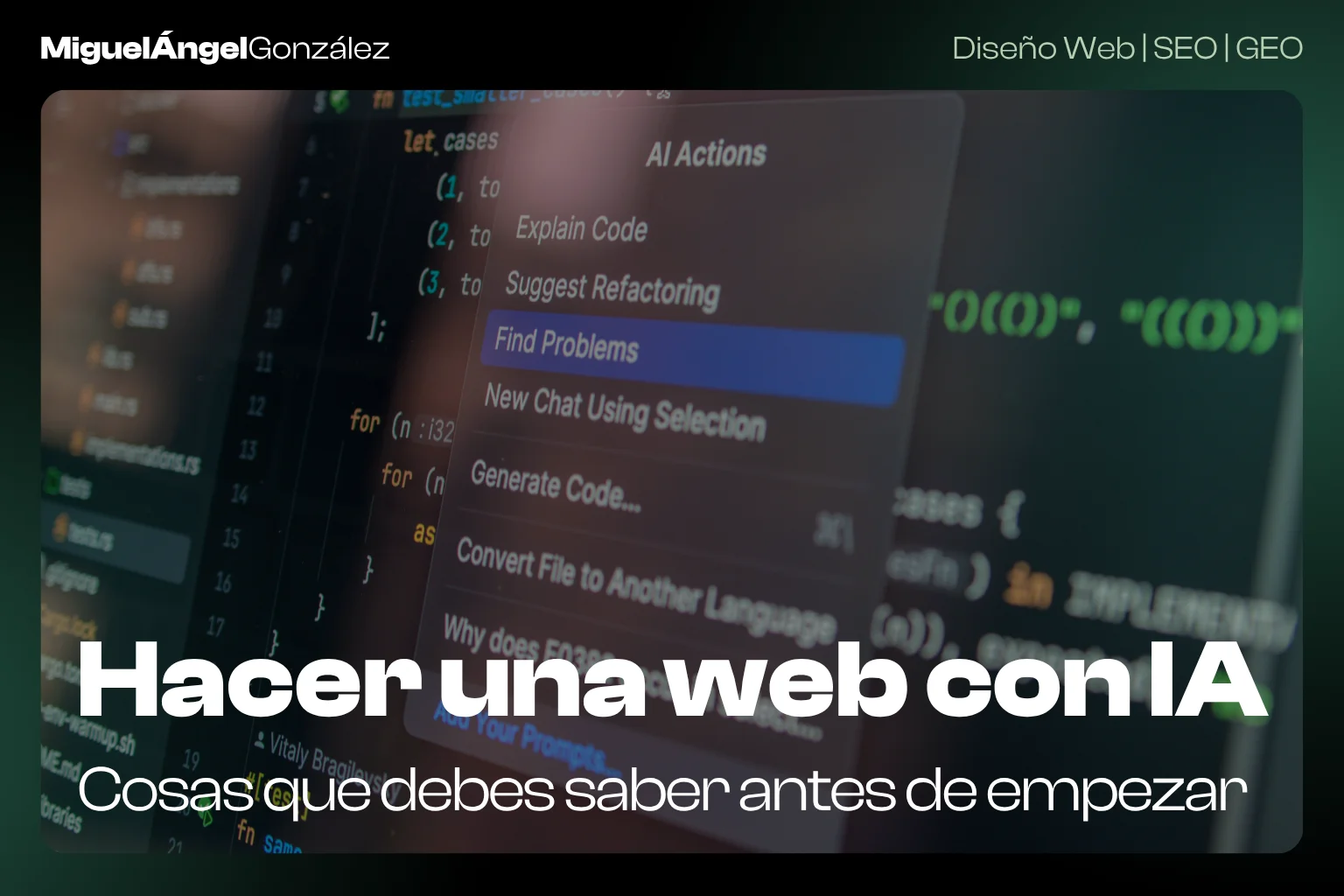 Cómo hacer una web con IA y cosas que tienes que tener en cuenta